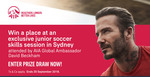 Win a Place at an Exclusive Junior Soccer Skills Session in Sydney with David Becham (Flights Included)
