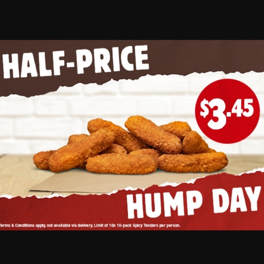 Chicken Tenders 10 Pack Half Price 3.45 Burger King ChoiceCheapies