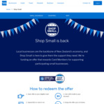 Amex Shop Small: Get $5 back for $10 spent up to 10 times