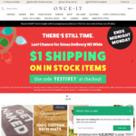 $1 Flat Rate Shipping (Excludes Bulky items & Rural addresses) @ Onceit