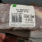 Frozen Beef Eye Fillet $25/kg @ Countdown, Greenlane