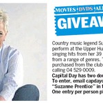 Win a Double Pass to See Suzanne Prentice, Sept 25 from The Dominion Post [Wellington]