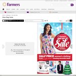 Farmers 1 Day Sale 4 Dec - 50% off Womens Clothing, shoes, lingerie, 25% Off Toys + More