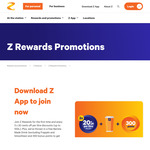 Free Barista Drink + 300 Points + 3x $0.20/L Fuel Discount (Up to 100L) @ Z App (New Members Only)