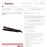 Remington Silk Ceramic Ultra Straightener, S9603AU for $69 at Farmers. $199 Elsewhere
