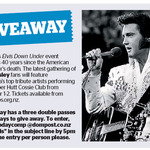 Win 1 of 3 Double Passes to Elvis Down Under Event from The Dominion Post (Wellington)