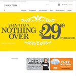 Nothing Over $29 & FREE Delivery Storewide @ Shanton