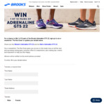 Win 1 of 10 Pairs of Adrenaline GTS 22 (Running Shoes) @ Brooks AU