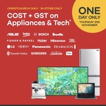 Cost + GST on Appliances & Technology (Excl. Apply) @ Smiths City Northwood, Colombo St, Hornby (Christchurch, Instore Only)