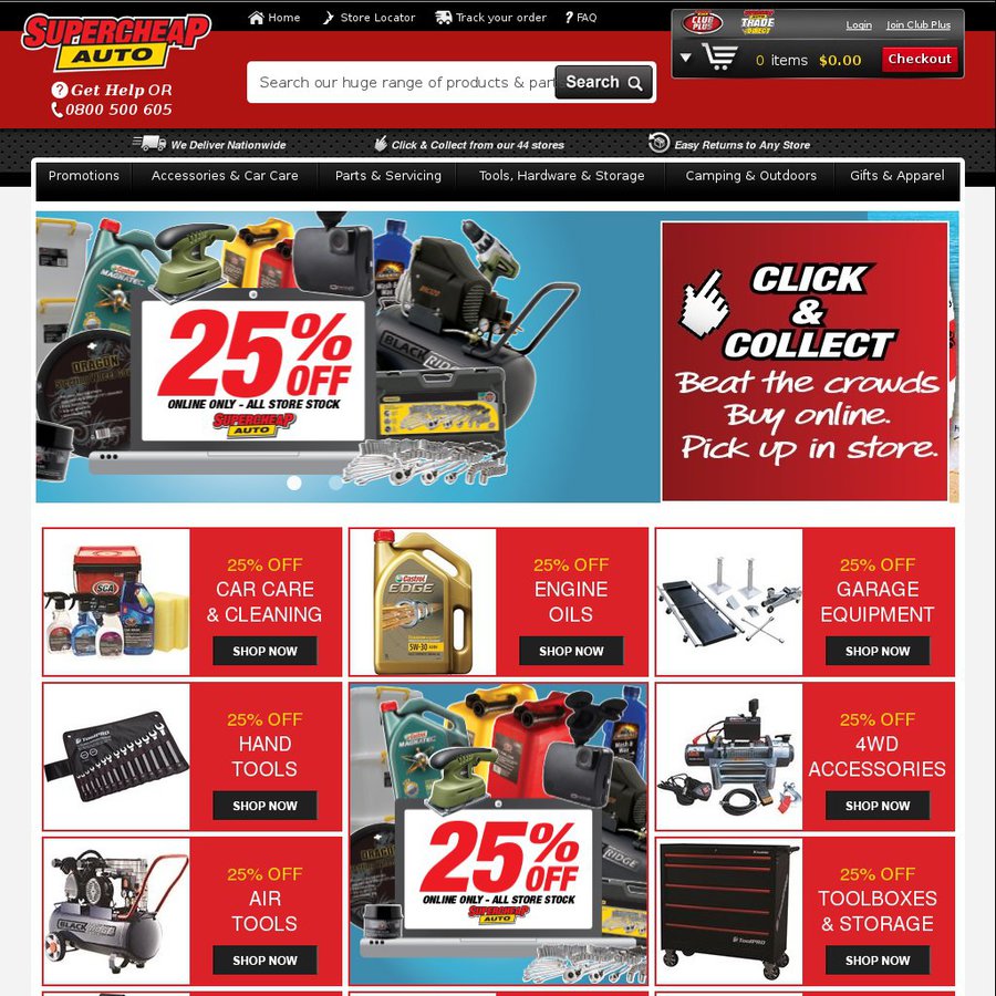 Supercheap 25 off Storewide Christmas Day Instore Boxing