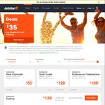 Jetstar Friday Fare Fenzy 4pm-8pm Strictly Limited Flights from $19