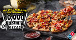 10,000 Free Pizzas @ Domino's