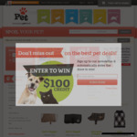 $5 off / 15% off (First Purchase Only) @ Pet.co.nz