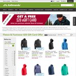 Kathmandu - Get a $20 e-GiftCard with Selected Fleece & Footwear from $39.98