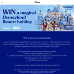 Disney+ Subscribers: Win a Disneyland Resort holiday worth AUD30,320 from Flight Centre