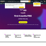 3 Months (or 4 Mo's with Prime) Free Trial of Amazon Music Unlimited (New Subscribers Only, Renews at A$11.99/mo) @ Amazon Au