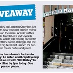 Win a Brunch for Two at The Old Bailey on Lambton Quay from The Dominion Post (Wellington)