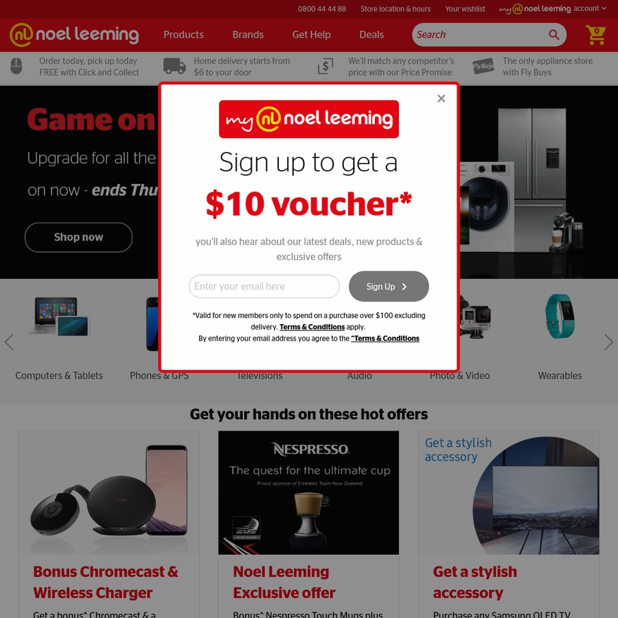 MyNoelLeeming Signup 10 Voucher Code Noel Leeming and