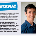 Win Two Osteopathic Treatments (Initial and Follow up) at Hataitai Osteopaths from The Dominion Post (Wellington)