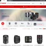 15% off Canon Lenses @ Canon Shop