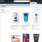 ½ Price NIVEA Range + Extra 10% off with S&S (Men Sensitive Face Wash 100ml ~AU$6.27 Delivered with S&S) @ Amazon AU
