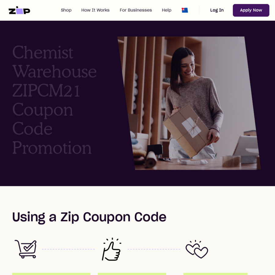 20 off Zip Purchase over 100 Chemist Warehouse (InStore & Online