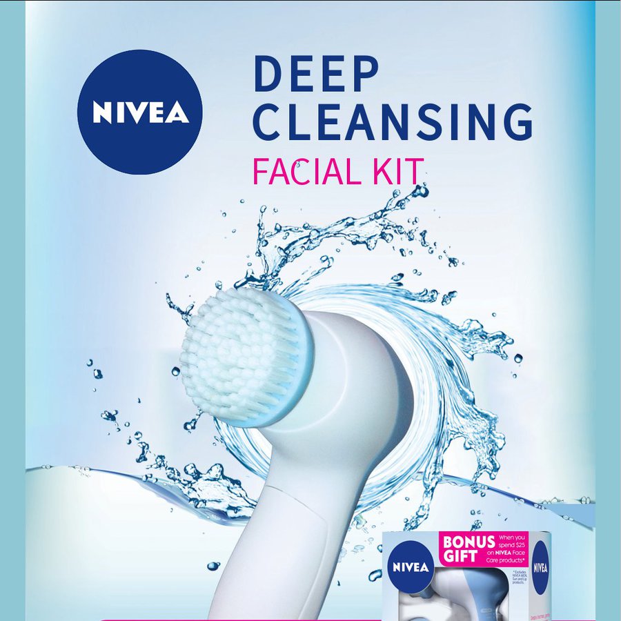 Free Nivea Deep Cleansing Facial Kit with Purchase of 2 Nivea Face Care