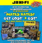 Mates Rates Offer: Cost + GST on a Variety of Products (Exclusions Apply) @ JB Hi-Fi, Sylvia Park (Auckland)