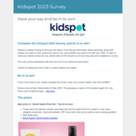 Complete the Survey to be in to Win 1 of 10 Prizes (from Bondi Sands, Prezzy, MadeFrom, Hatchette) @ Kidspot