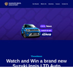 Watch ThreeNews & Win a New Suzuki Ignis LTD Auto from Discovery NZ