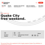 [CHCH] Free Weekend Entry to Quake City Exhibition (Normally $25 for Adults) @ Canterbury Museum