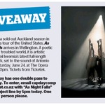 Win a Double Pass to As Night Falls from The Dominion Post (Wellington)