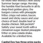 Win 1 of 3 Wendy's Prize Packs from The Dominion Post
