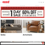 60% off Sitewide & in-Store @ Nood