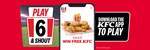 Play 6 & Shout Game for a Chance to Win Free Food @ KFC App