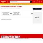 SCA Alkaline Batteries - AA or AAA 18 Pack - 2 for $10 + Shipping ($0 C&C/ in-Store) @ Supercheap Auto