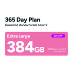 30% off Extra Large (32GB/M for $343) Mobile 365 SIM Plan (Voucher Expires 30/6/26) @ Kogan NZ