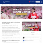 Win Return Flights for 2 to Seoul/Tokyo, 3 Nights Hotel, 9 Night Cruise from My Cruises