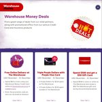Warehouse Money Visa: Spend $500 at TW Get $50 Gift Card, FREE Delivery at The Warehouse (Min $50), 3x Purple Rewards Dollars