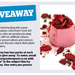 Win 1 of 2 Packs of Fresh As Panna Cotta from The Dominion Post