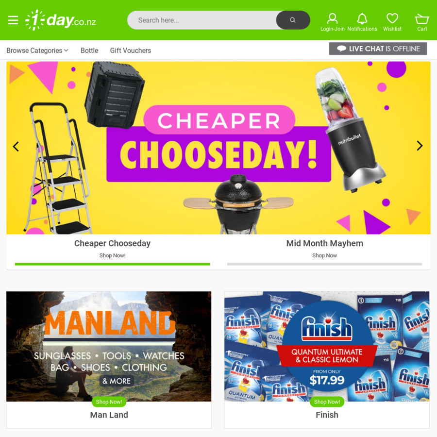 $10 off $30 Spend @ 1-Day - ChoiceCheapies