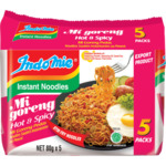 Indomie Mi Goreng Instant Noodles 5x 80g (Original, BBQ Chicken, Hot & Spicy) $2 @ PNS, Mill St (+ Pricematch Instore at TWH)