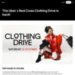 Donate Clothes & Accessories to Red Cross from Your Doorstep by Booking a Free Uber Package Pickup @ Uber (AKL, WLG, CHCH)