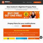 Buy 1 Get 1 Free Fast ($399) Faster ($499) or Fastest ($799) 365 Day Plan @ Mighty Mobile (New Customer Only)