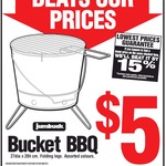 Jumbuck Charcoal Bucket BBQ $5 (Was $19) @ Bunnings