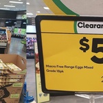 [AKL] Macro Free Range Eggs Mixed Grade 18pk (BB 1/06/2026) $5 @ Woolworths Grey Lynn