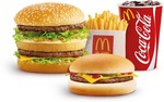 Big Mac, Cheeseburger, Small Drink, Small Fries $9.90 @ McDonald's