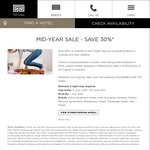 TFE Hotels Mid Year Sale 30% off (Plus Additional 10% if Code Used)
