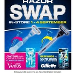 Swap Your Old Razor for a New Mach 3 or Venus Razor at New World 1st-4th Sept [South Island Only]