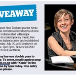 Win a Double Pass to see Xenia Pestova from The Dominion Post (Wellington)